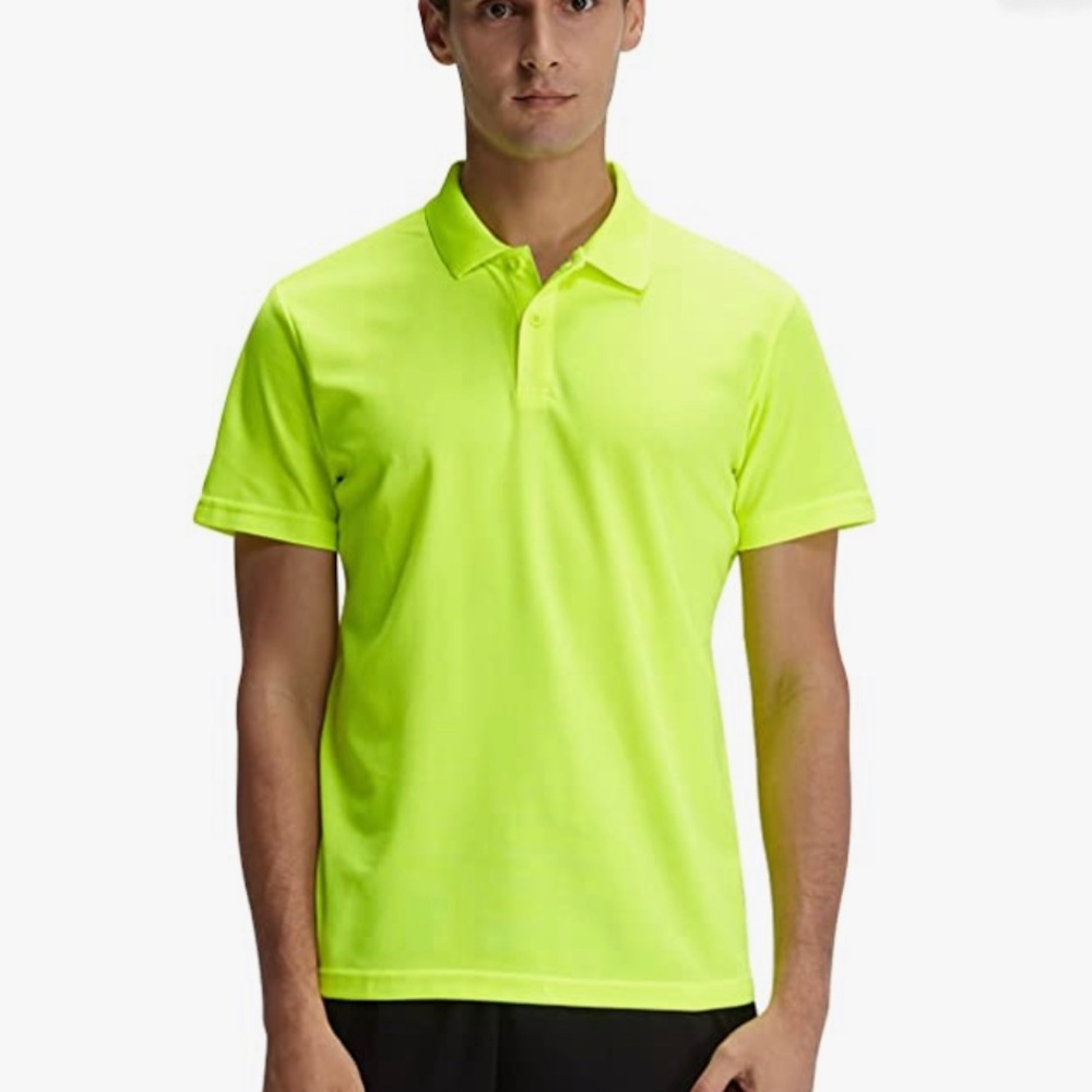 Neon Green Kids Polo Shirt